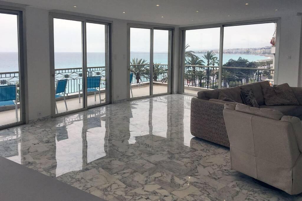 Promenade Des Anglais Amazing Sea View 140M2 3Br Nice Luaran gambar